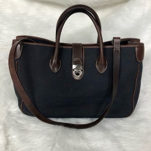 Dooney And Bourke Shoulder Bag Canvas 1990s